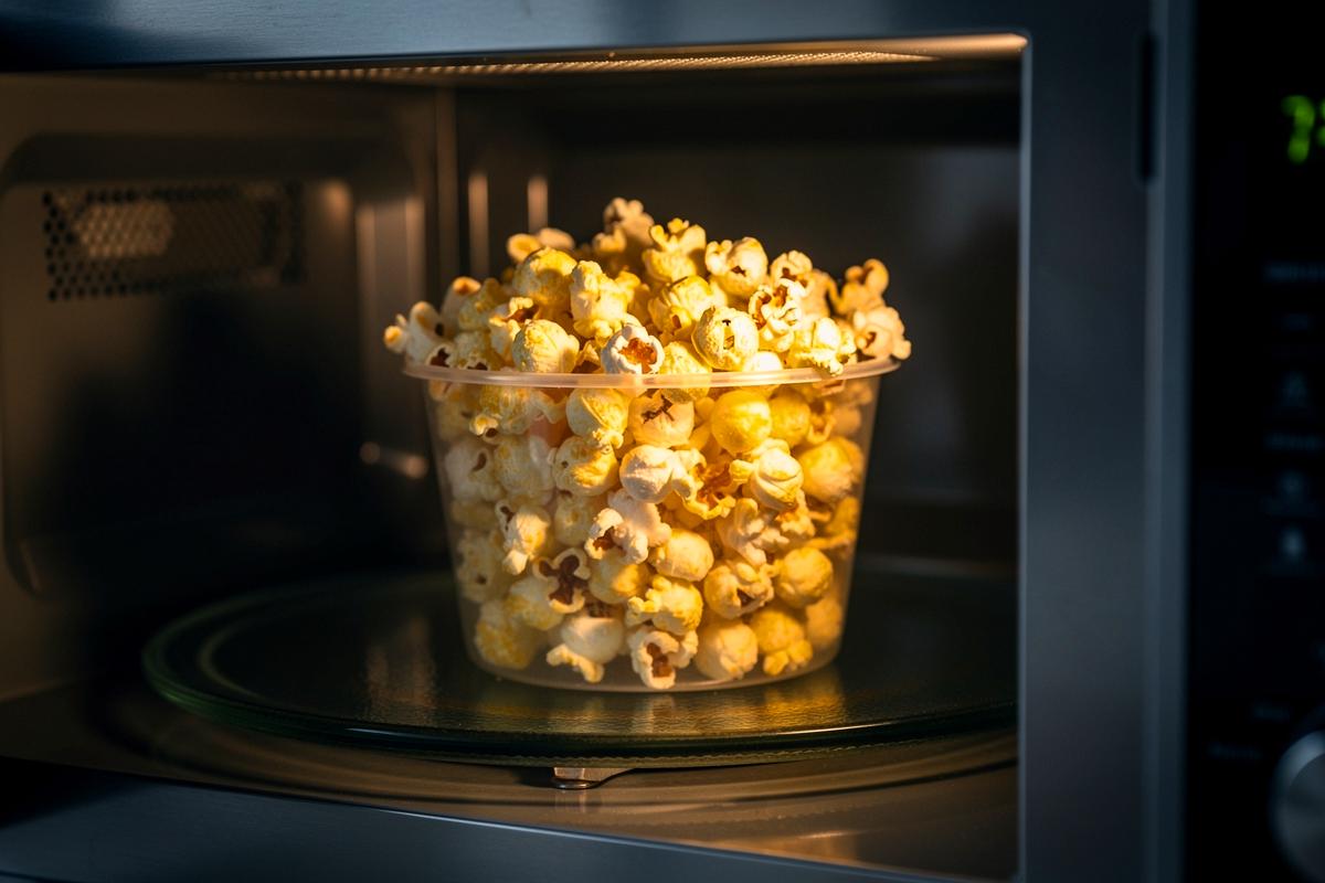 Seryjni kucharze wrzucają teraz popcorn do mikrofali z plastikowym kubkiem, a przyczyna jest genialna