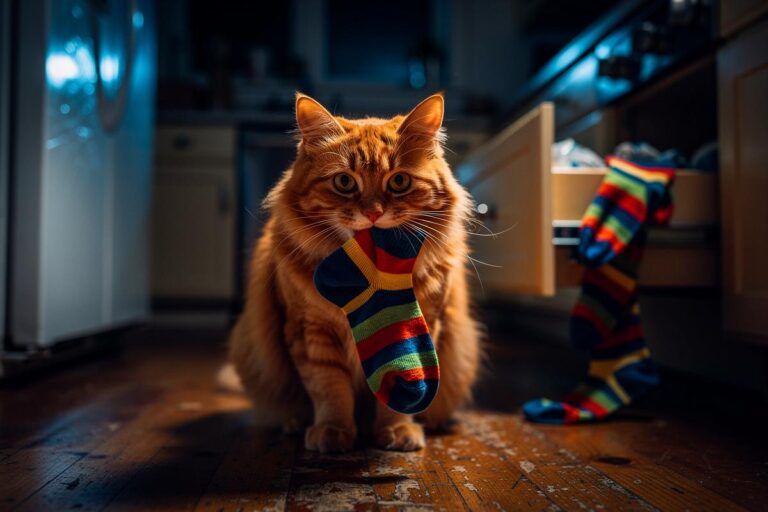 Właściciele kotów teraz chowają skarpetki w szufladach kuchennych, doświadczeni trenerzy kotów są w szoku dlaczego